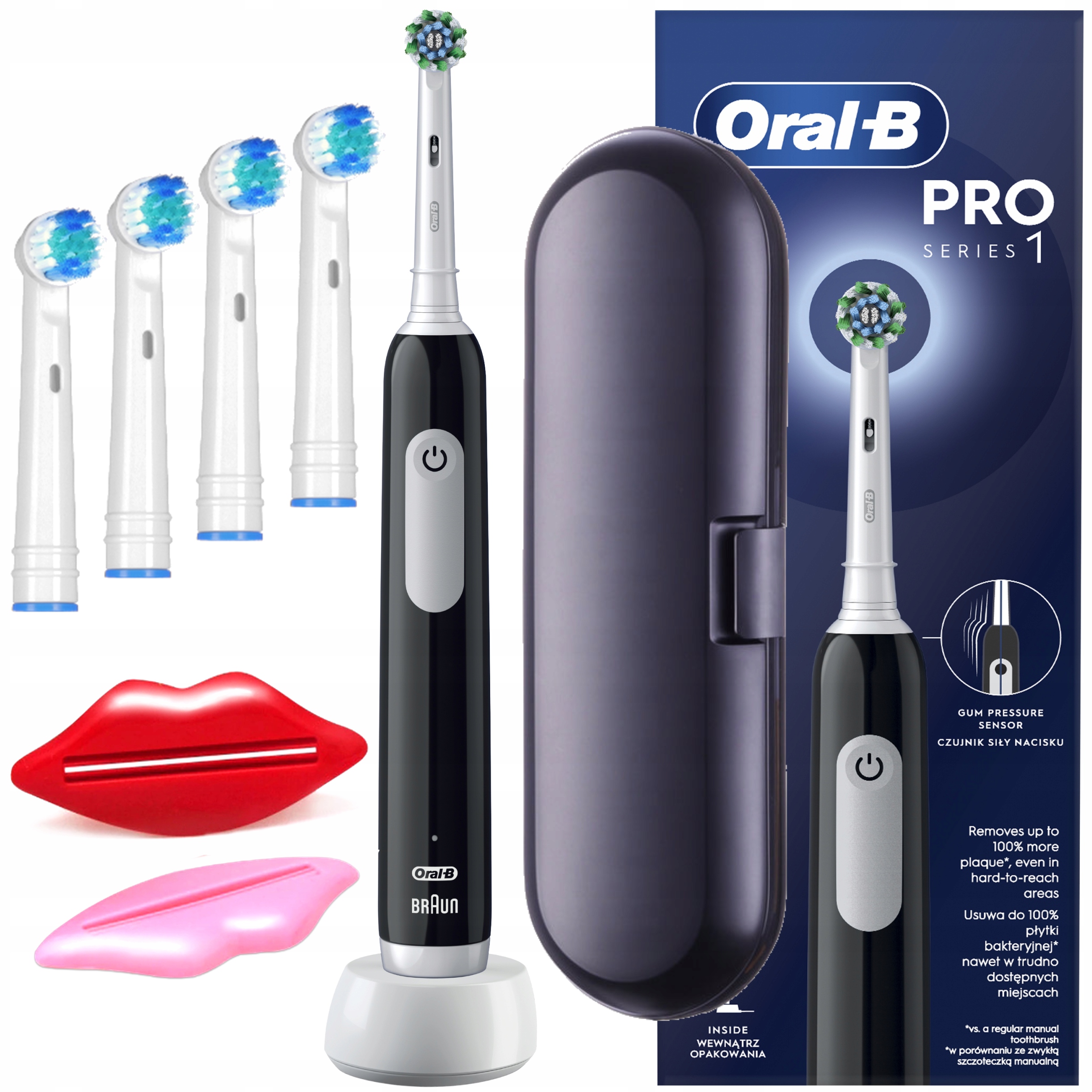 Elektrická zubná kefka Oral-B Pro Series 1 + 3 ďalšie produkty